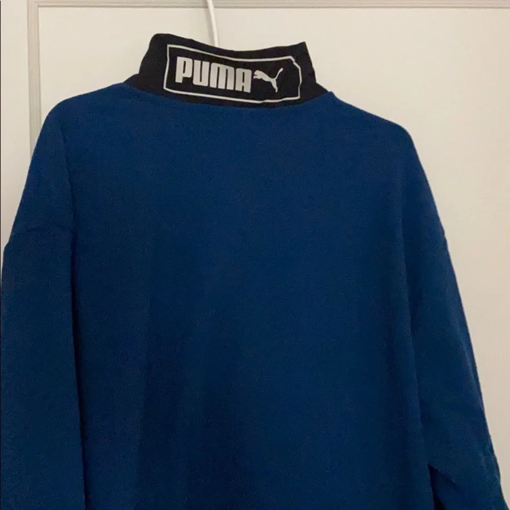 NWT Puma half zip blue & black sweater size: XXL